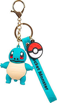 Detská kľúčenka Pokémon Squirtle s pútkom a karabínou