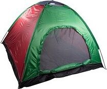 Verk 14536 Pre 2 osoby s moskytiérou zeleno-červený