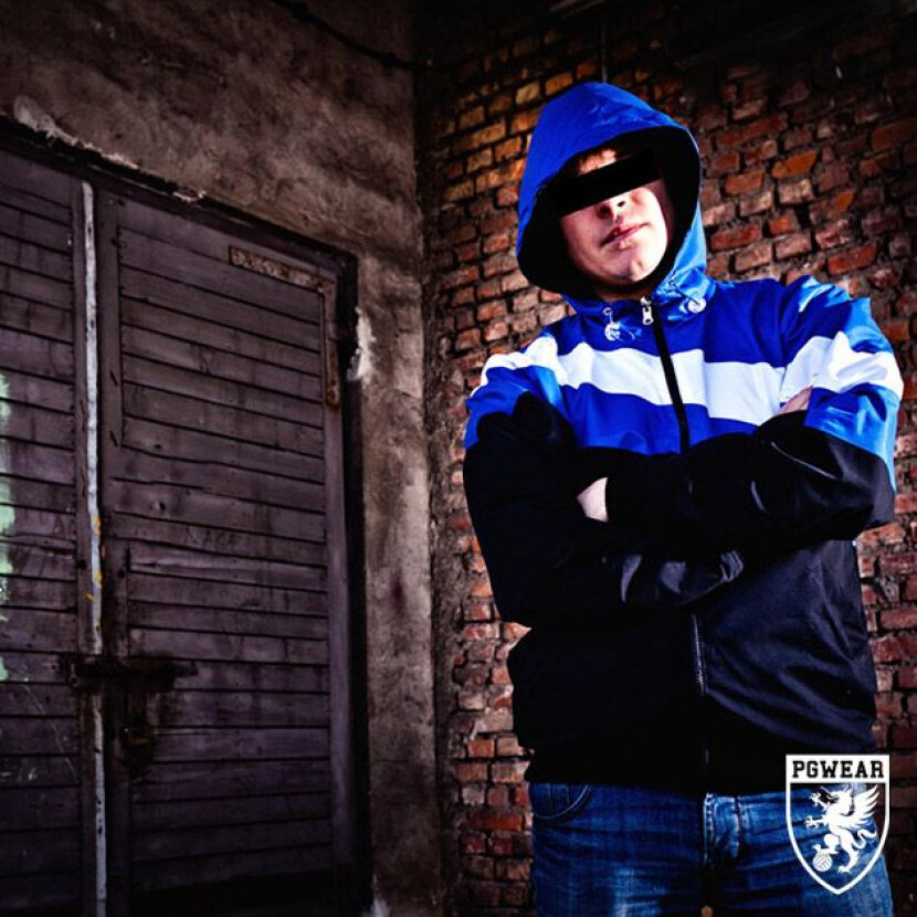 Bunda PGwear Premium - čierna-modrá-biela, S