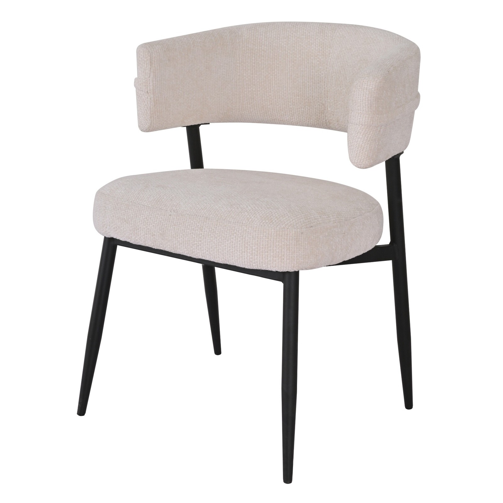 Jídelní židle Rosario krémová/černá