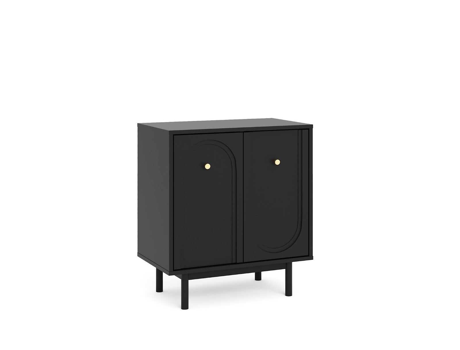 Komoda Mazoma 79 cm černá/zlatá