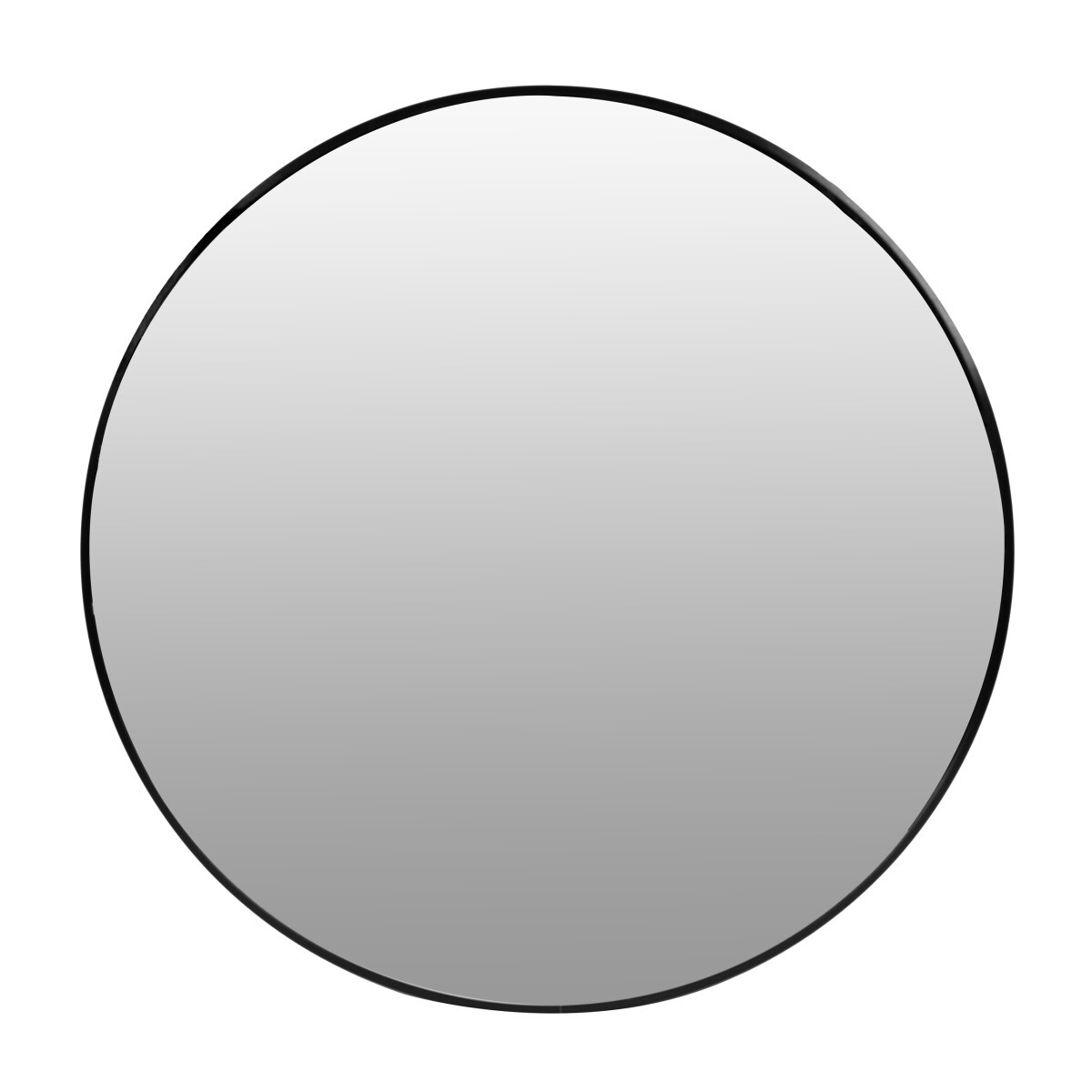 Kulaté nástěnné zrcadlo Luciene I. 60 cm černé