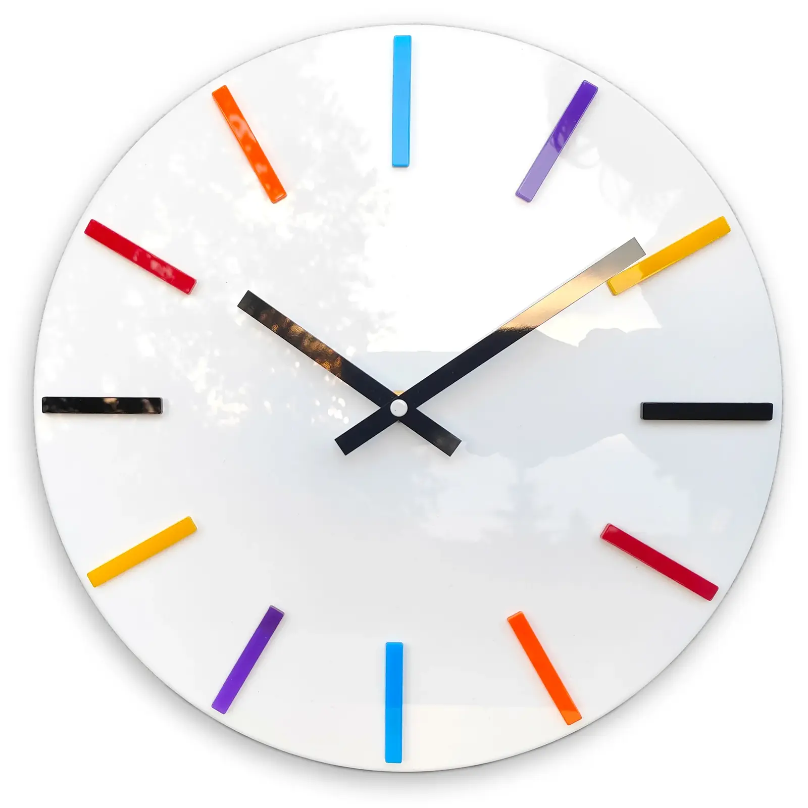 Nástěnné hodiny Colorfull 32 cm bílé/barevné