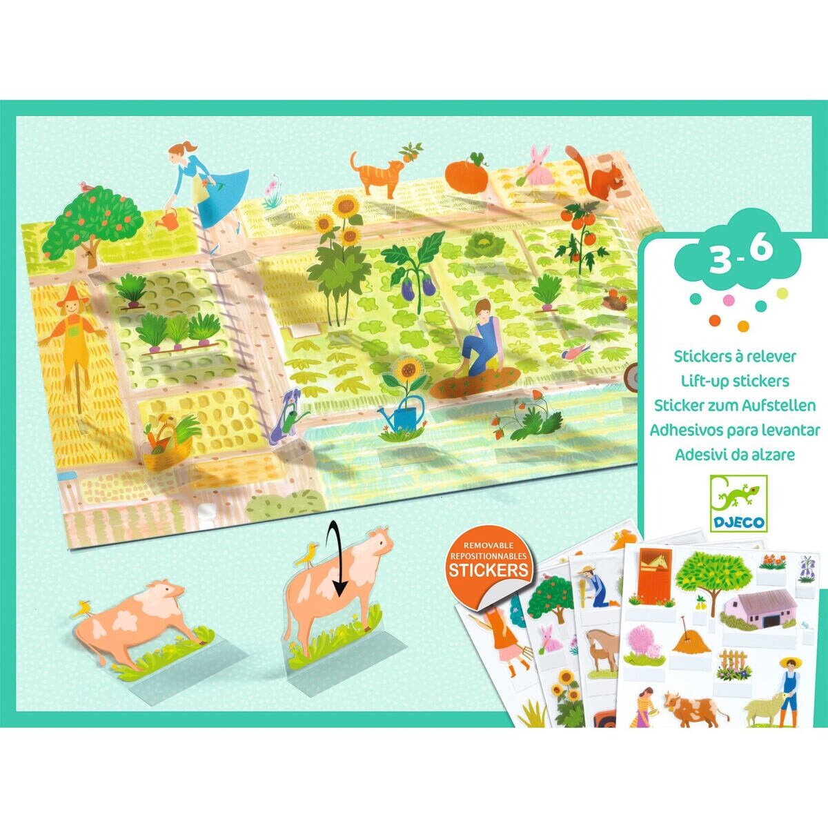 DJECO Lift-up stickers Farma