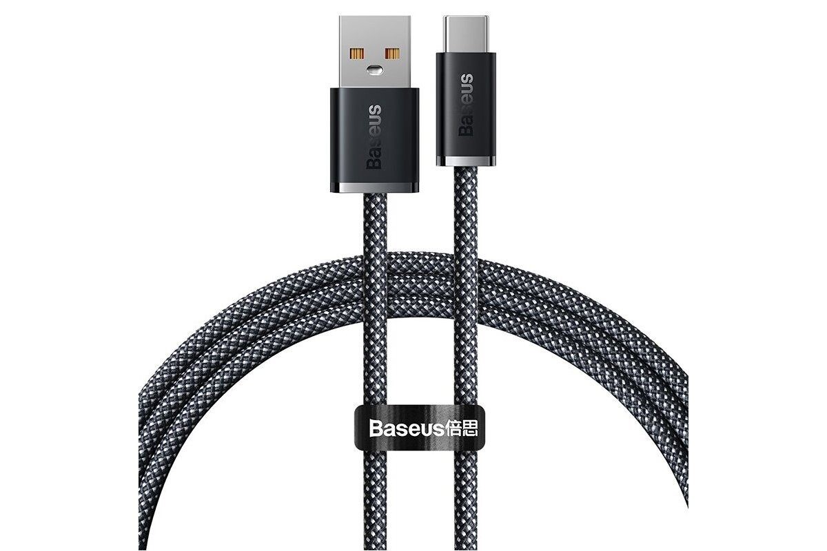 Baseus napájací kábel USB-A na USB-C 100W - 1 meter, sivý