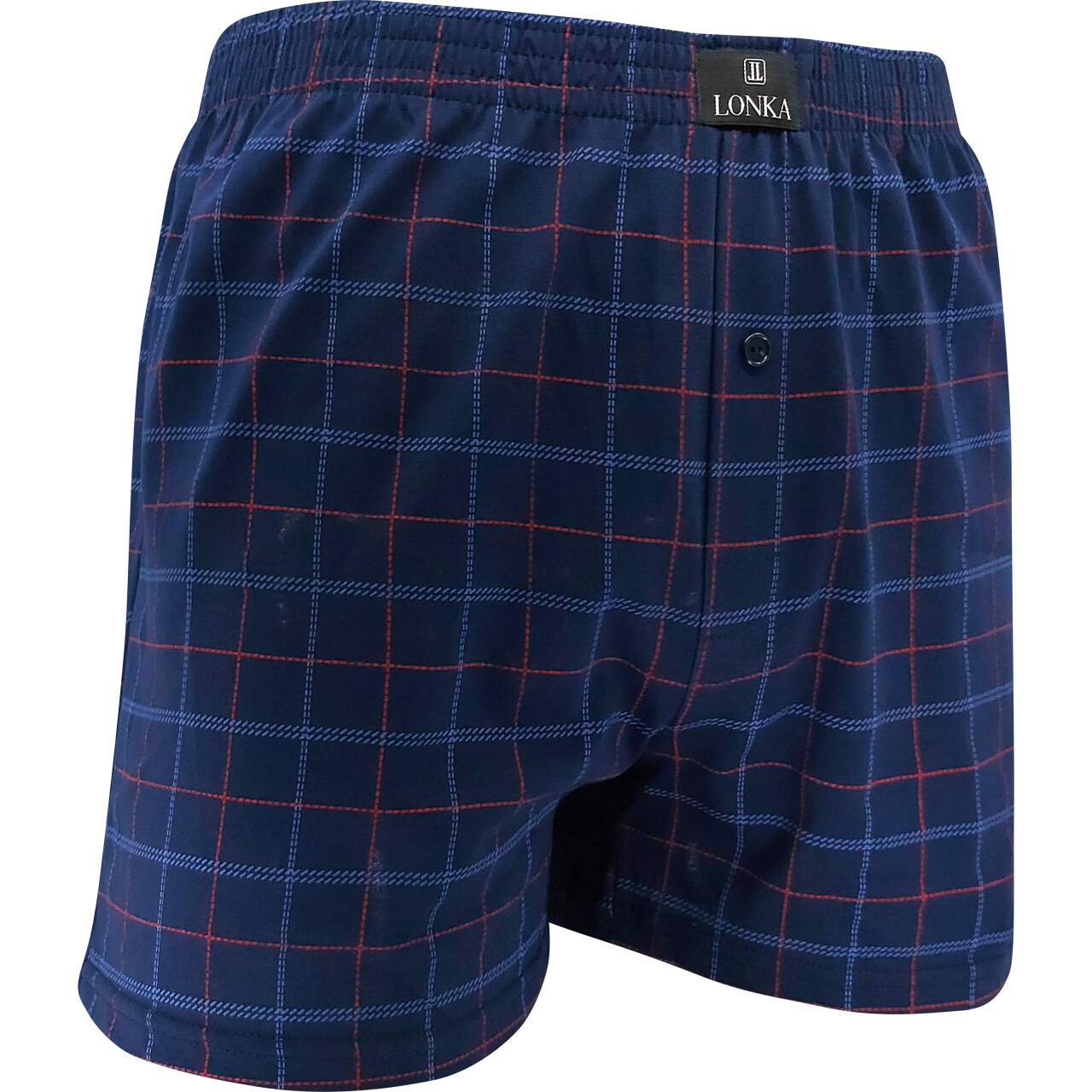 Trenírky Lonka Karel KOCKA - navy-modré, M