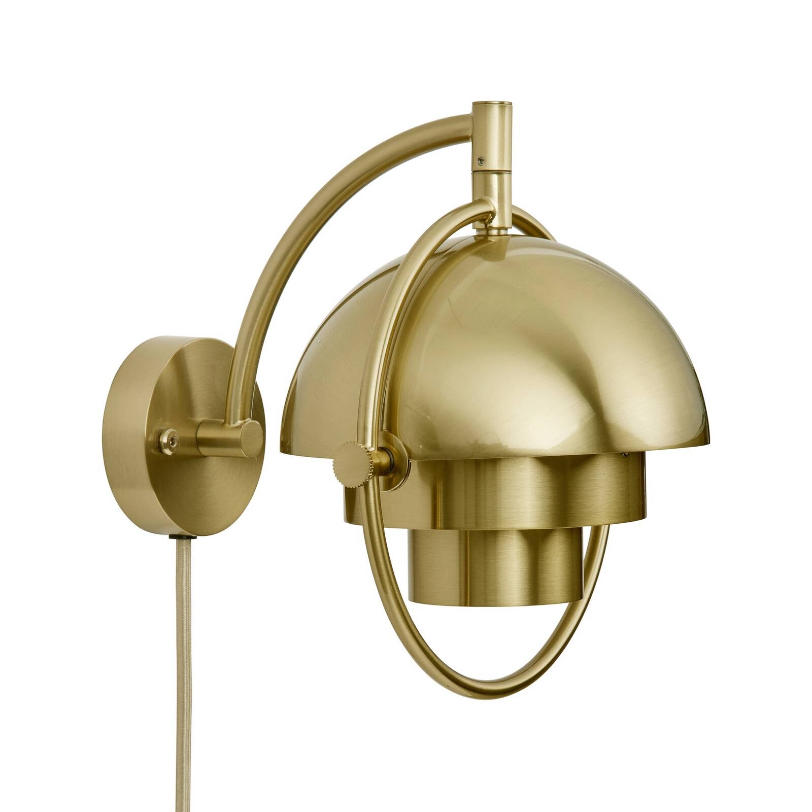 Gubi nástenné svetlo Multi-Lite, mosadzová farba, kov, G9