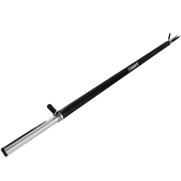 Posilňovacia tyč s penovým madlom, 120 cm, pružinové uzávery