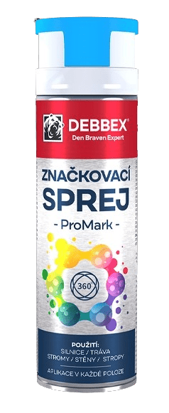 DEBBEX - Značkovací sprej PROMARK (modrá, 0,5 L)