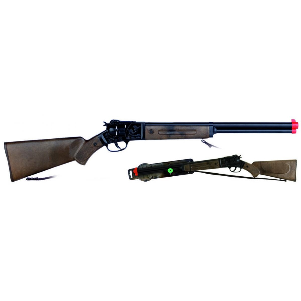 Alltoys puška kovbojská čierna kovová 12 rán