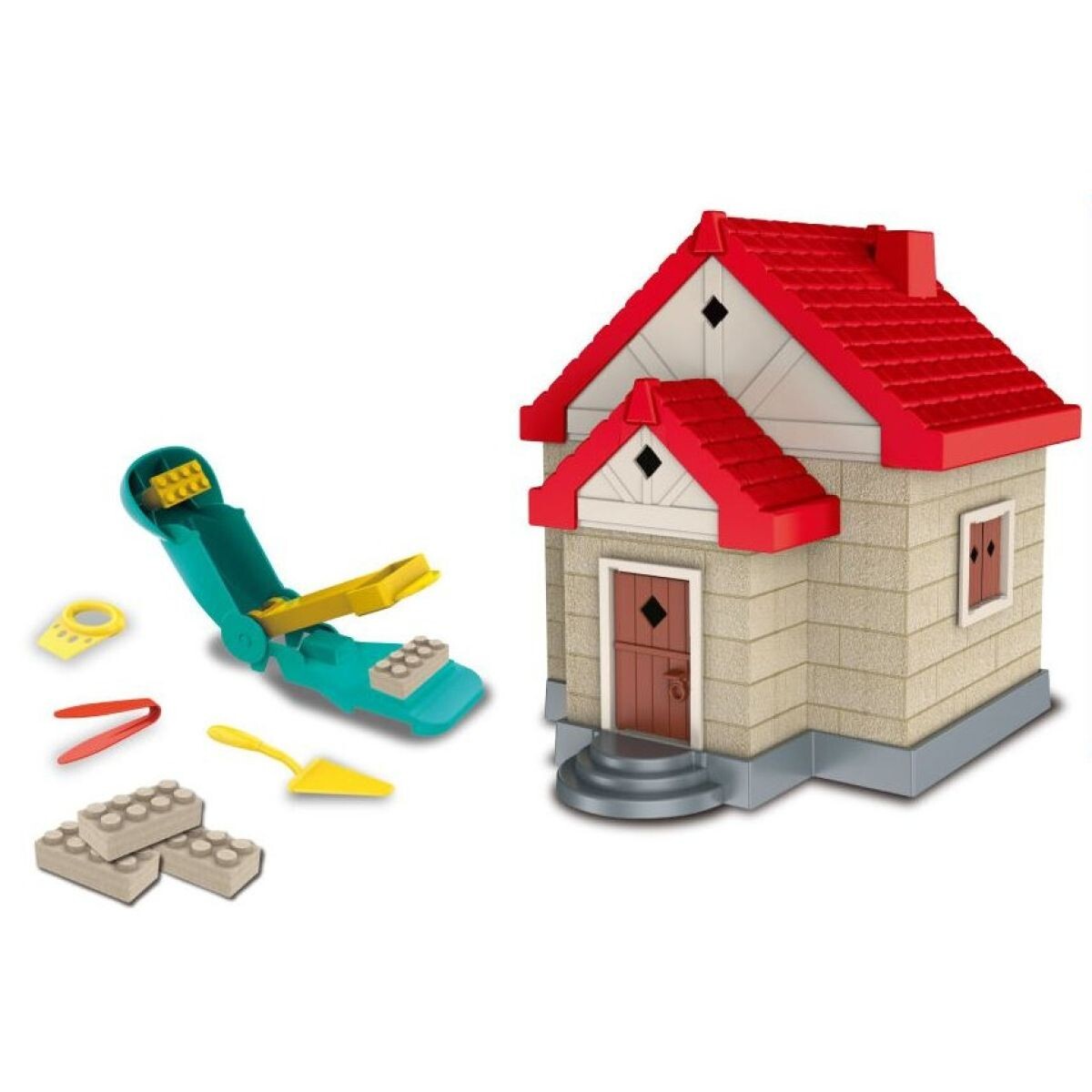 Wiky Kinetický piesok sada na stavbu s tehličiek Dom 750g