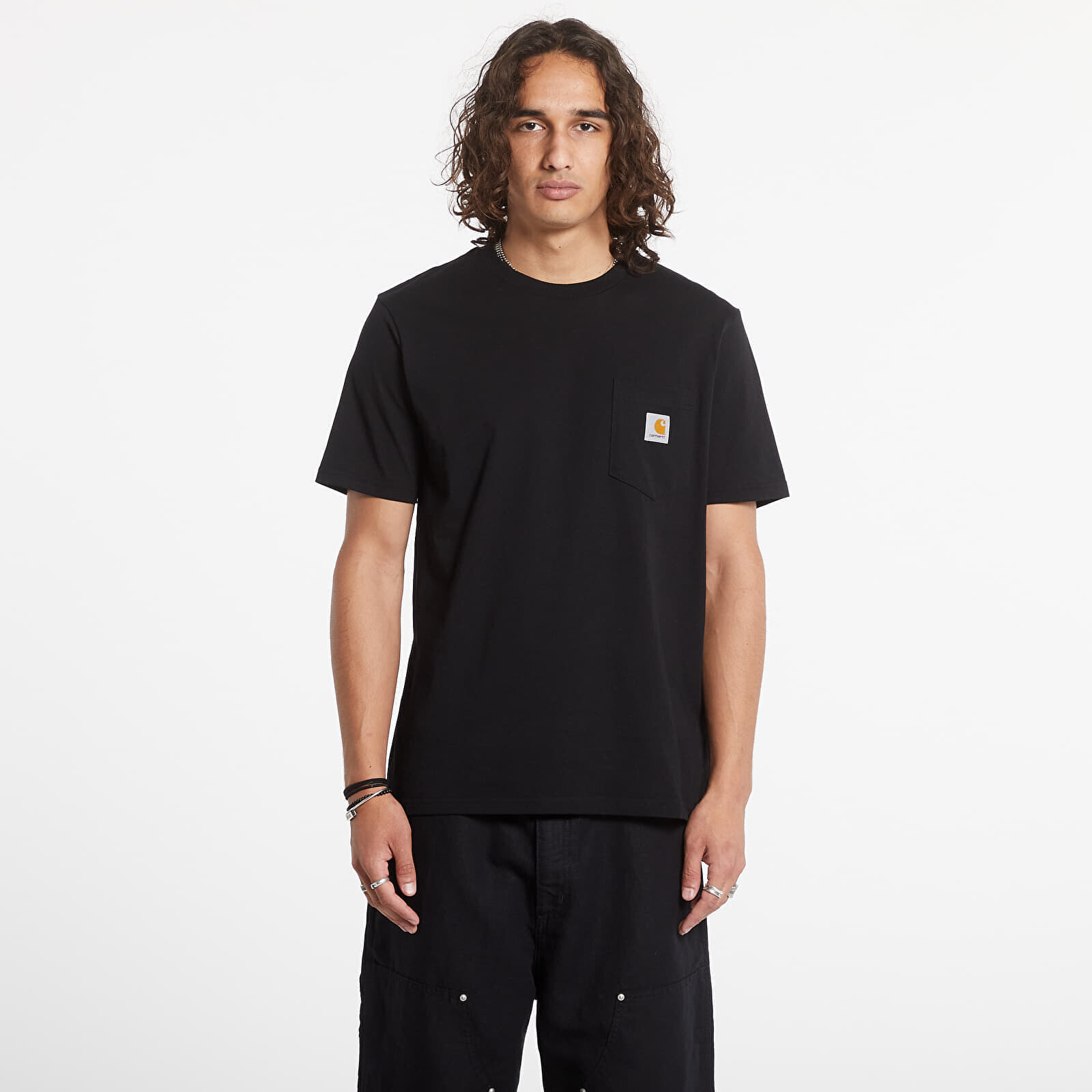 Tričko Carhartt WIP Pocket Short Sleeve T-Shirt UNISEX Black S
