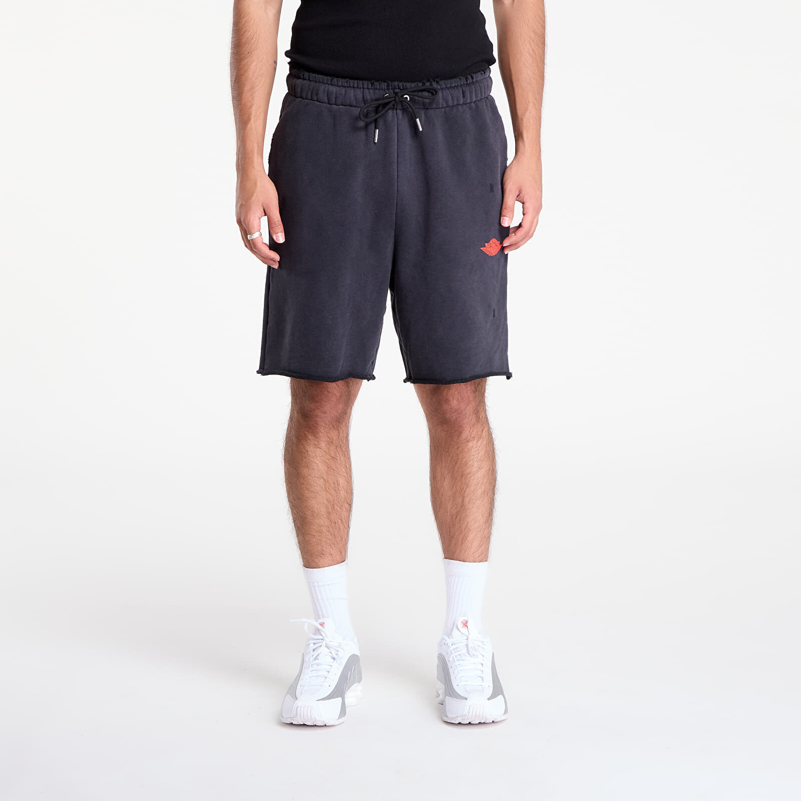 Šortky Air Jordan Rare Air Men's French Terry Shorts Black/ Chile Red XS