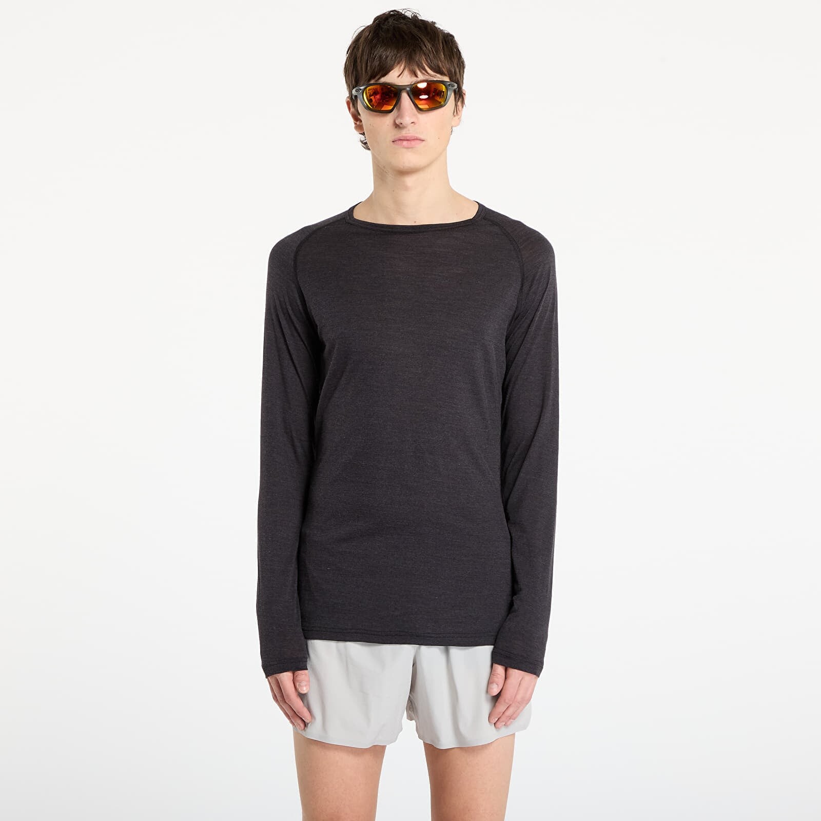 Tričko SOAR Ls Merino Silk Base Dark Grey M