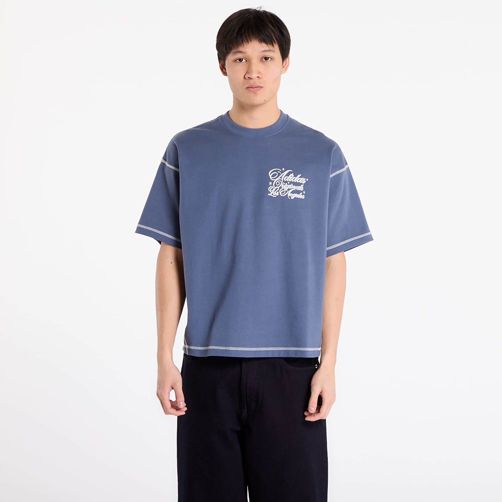 Tričko adidas x LA Originals Wilshire SS T-Shirt Preloved Ink S