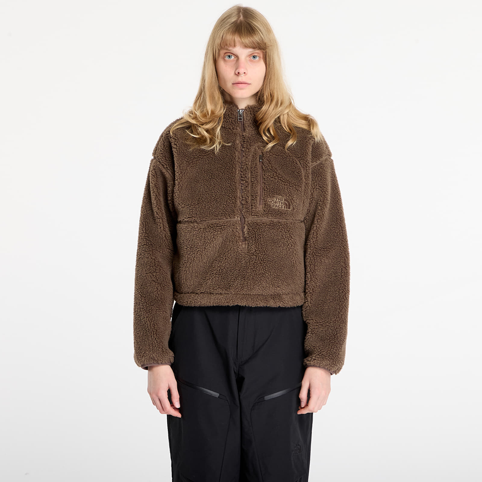 Mikina The North Face W Extreme Pile 2 Pullover Smokey Brown M