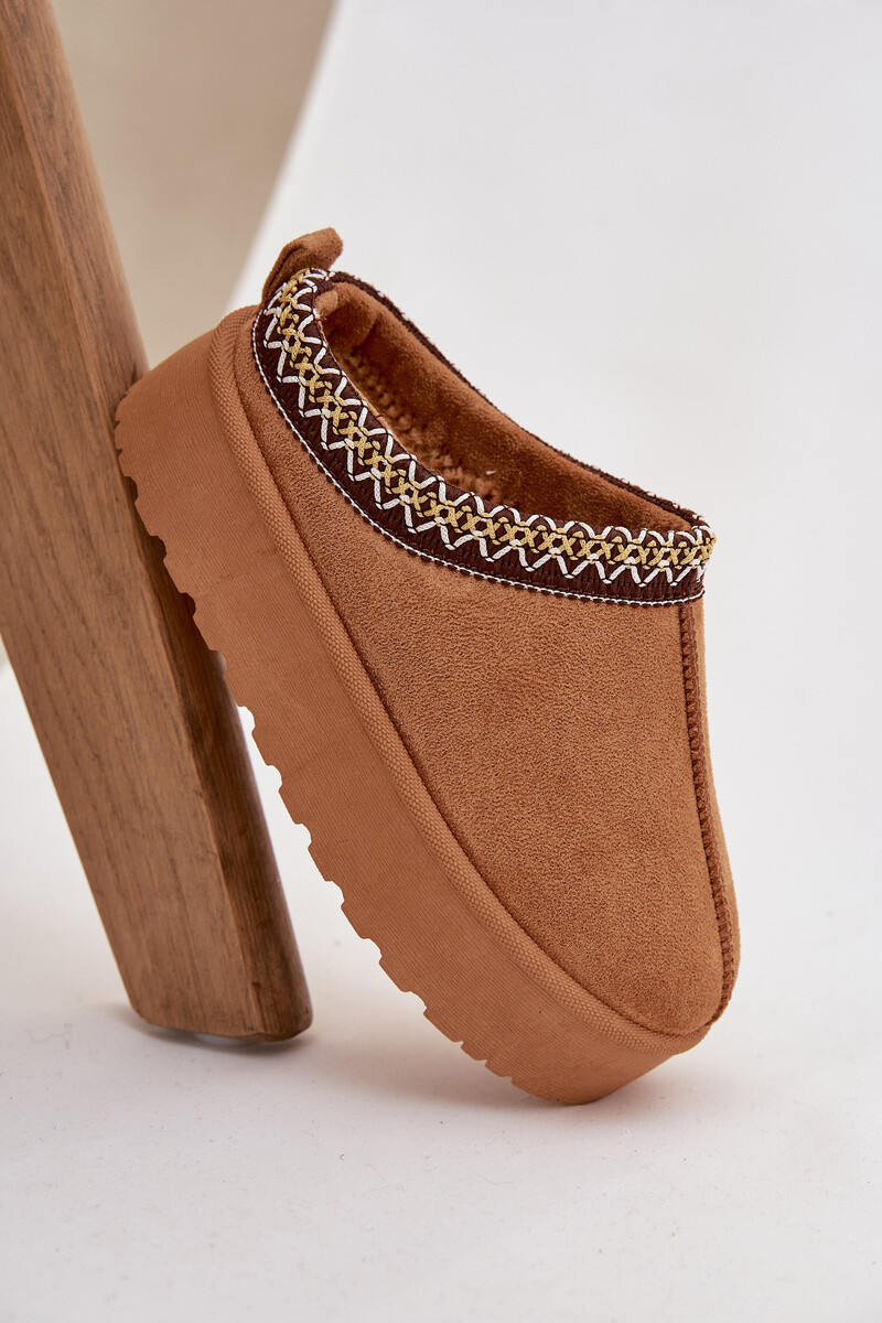 Detské snehule s výšivkou na platforme