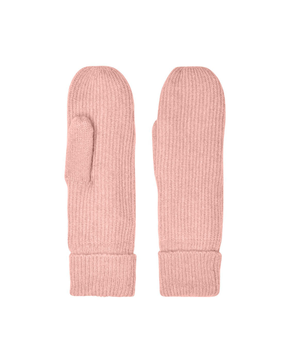 Ružové pletené rukavice