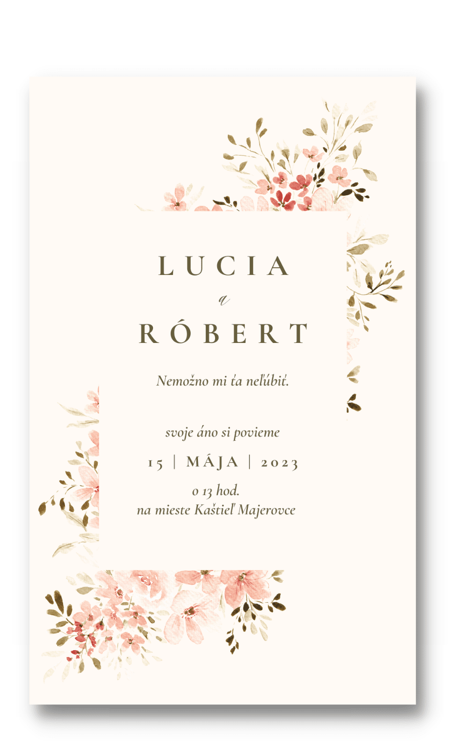 Personal Oznámenie - Spring time Zvoľte množstvo: od 1 ks do 10 ks