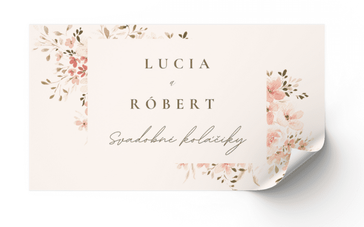 Personal Nálepka na výslužku - Spring time Zvoľte množstvo: od 20 do 40 ks