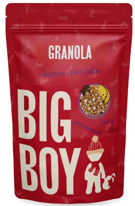 Big boy proteinová granola 360 g - s horkou čokoládou a pekany