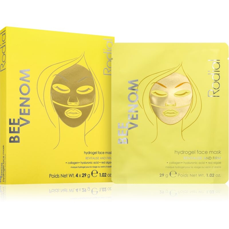 Rodial Bee Venom Hydrogel Face Mask relaxačná hydrogélová maska 4x29 g