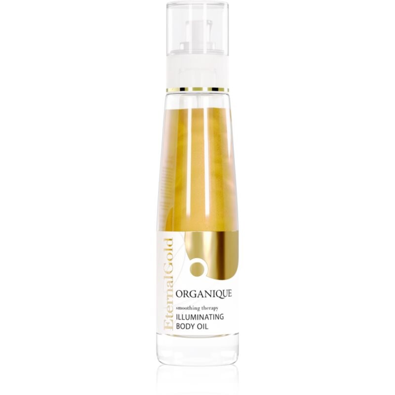 Organique Eternal Gold Smoothing Therapy suchý telový olej s trblietkami 100 ml