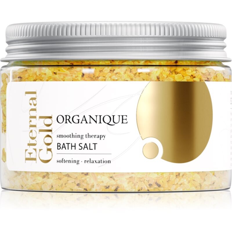 Organique Eternal Gold Smoothing Therapy relaxačná soľ do kúpeľa 600 g