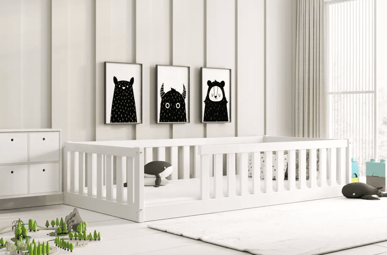 BMS Detská jednolôžková posteľ BELLA SIMA | 90 x 190 cm Farba: Biela