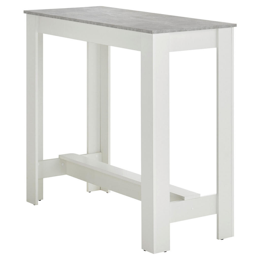 MID.YOU BAROVÝ STÔL, sivá, biela, 115/50/103 cm