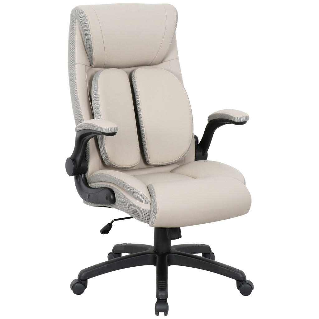 Cantus KANCELÁRSKE KRESLO, vzhľad kože, sieťovina, sivá, čierna, taupe