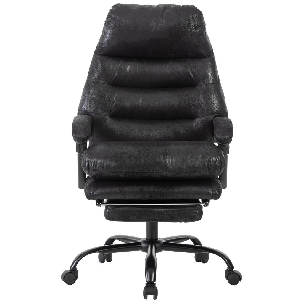 MID.YOU KANCELÁRSKE KRESLO, mikrovlákno, čierna