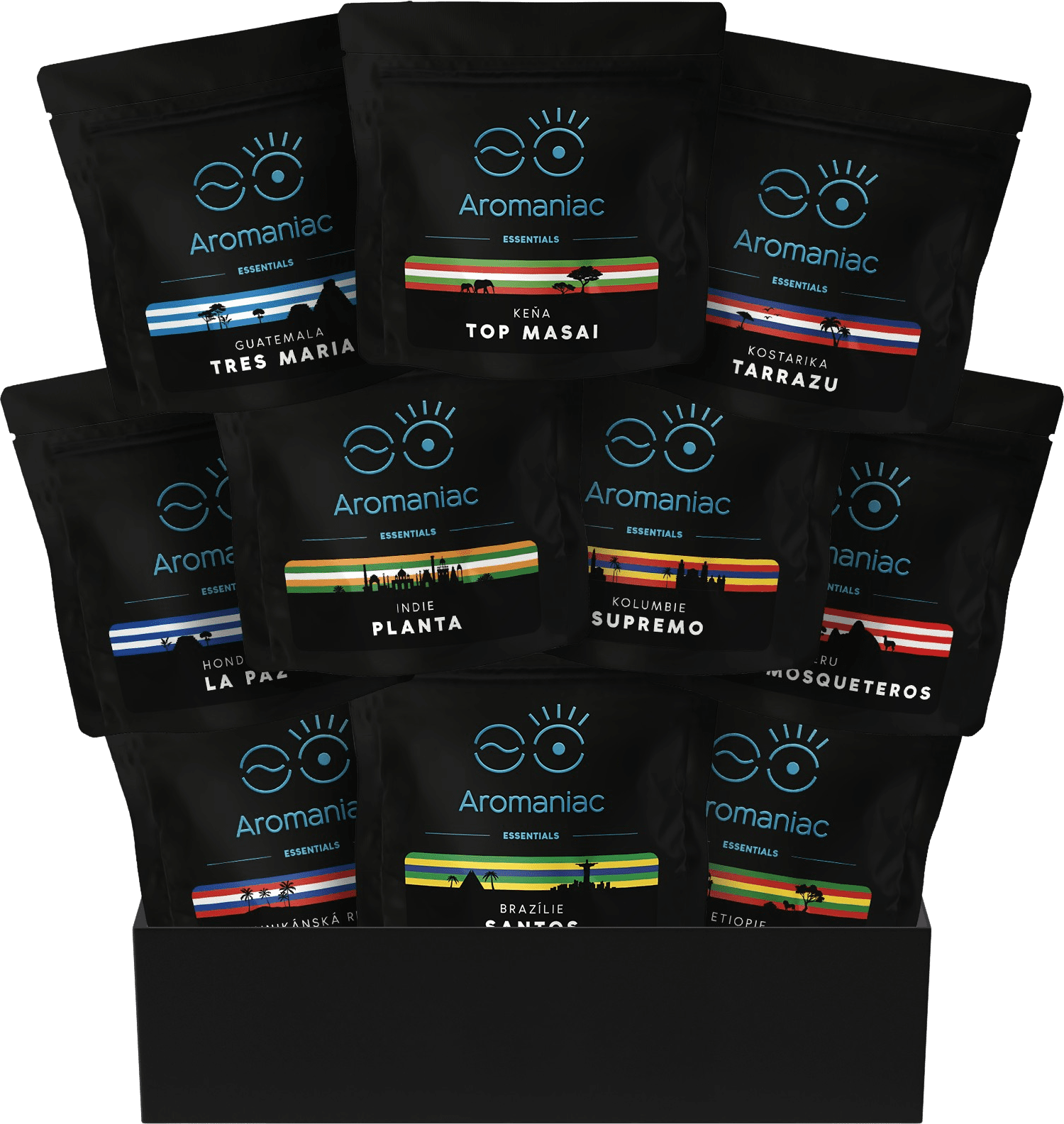 AROMANIAC Degustačný balíček Nekyseláč v darčekovej krabici 10 x 50 g