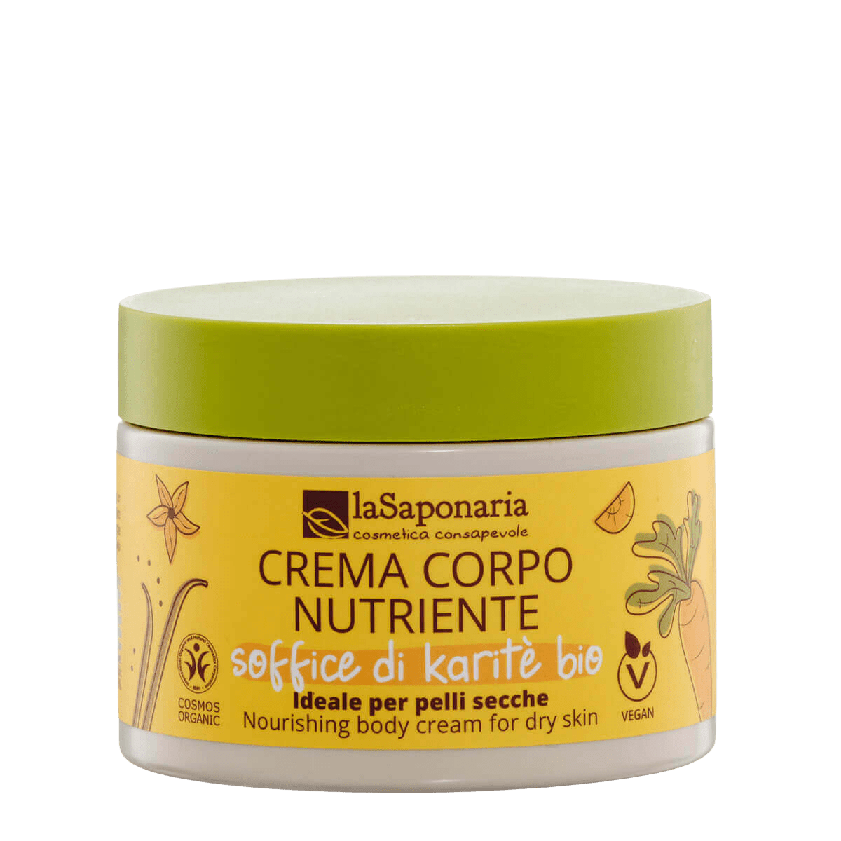 LASAPONARIA Výživný telový krém s BIO bambuckým maslom 200 ml