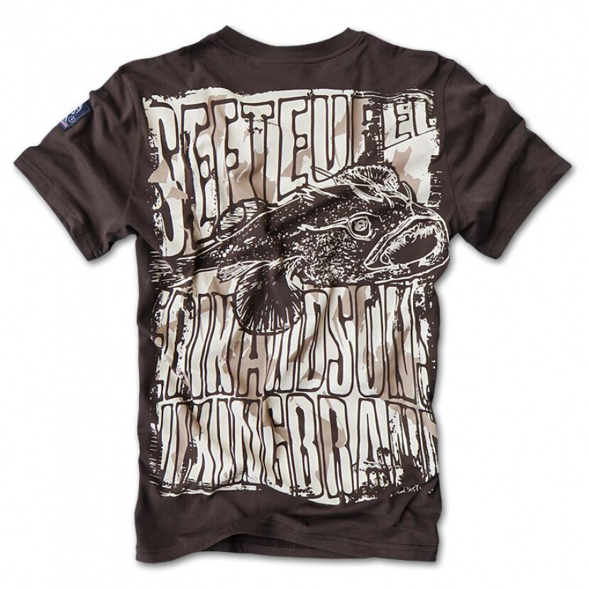 Tričko Erik and Sons Seeteufel - hnedé, M