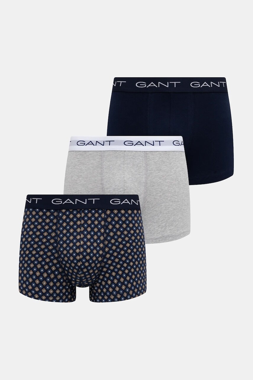 Boxerky Gant 3-pak tmavomodrá farba, 902533053