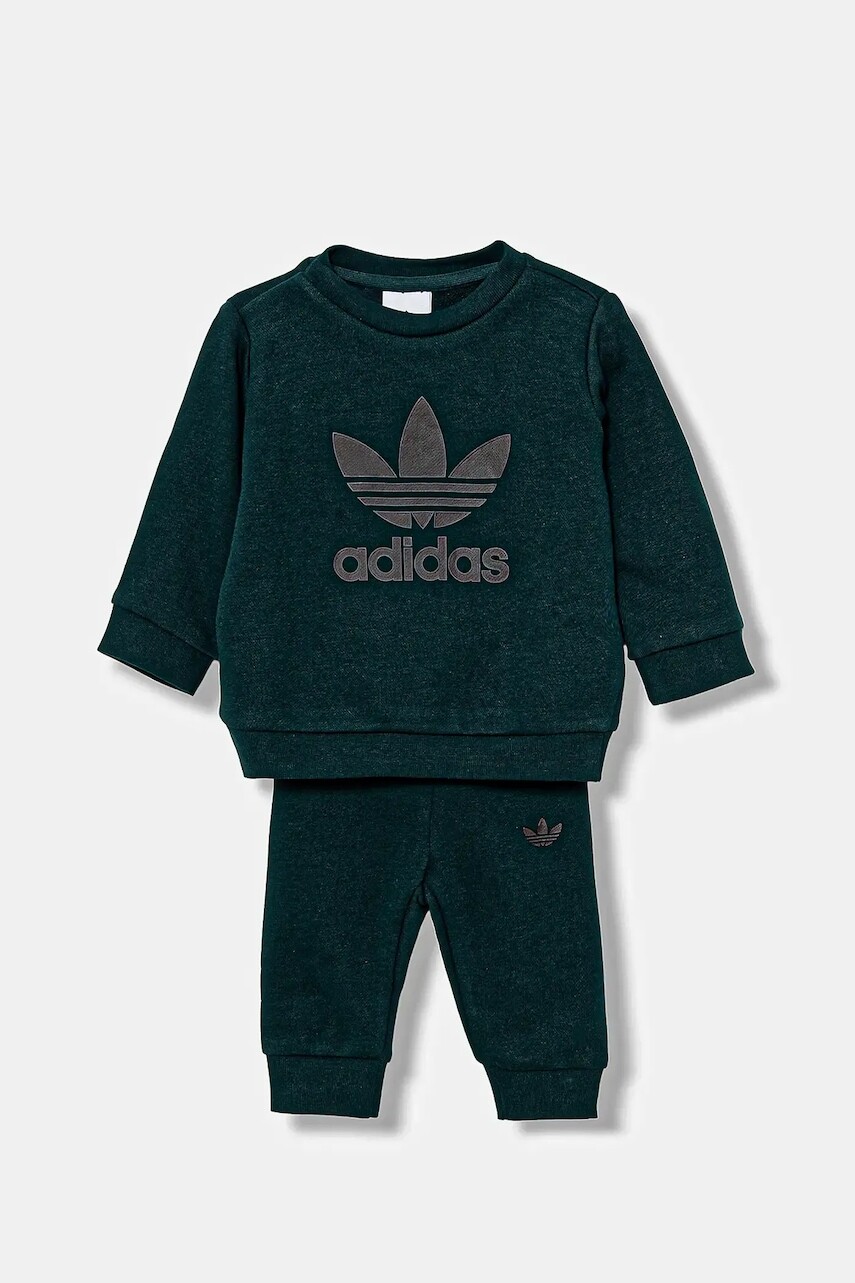 Detská tepláková súprava adidas Originals zelená farba, JY0140