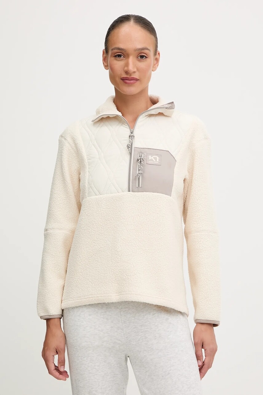 Mikina Kari Traa ROTHE béžová farba, jednofarebná, 623636