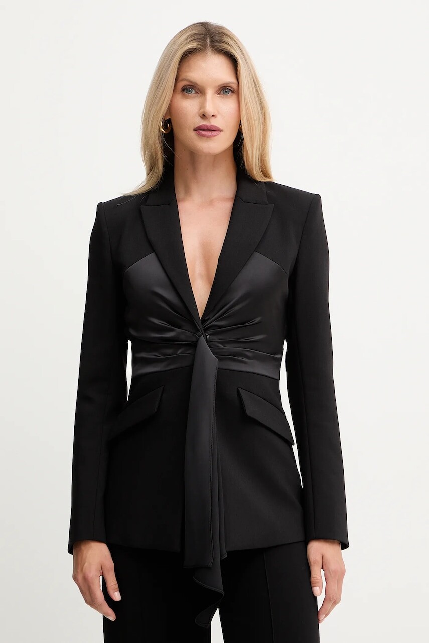 Sako Patrizia Pepe čierna farba, jednoradová, jednofarebná, 2S1541 A663