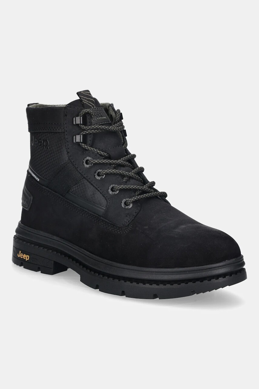 Topánky Jeep TUAREG BOOT WP čierna farba, JM52020A