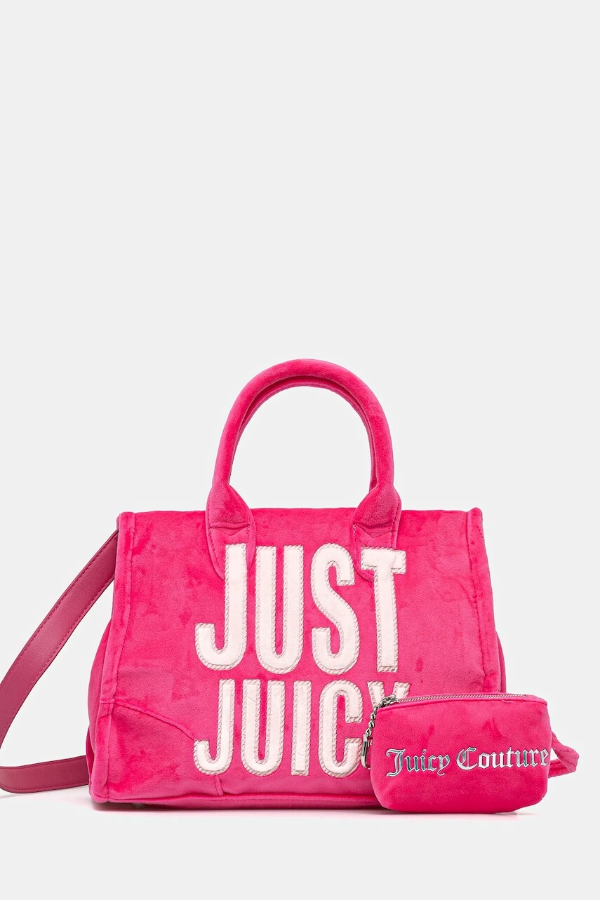 Kabelka Juicy Couture Iris Patch ružová farba, BIJIR8948WZC