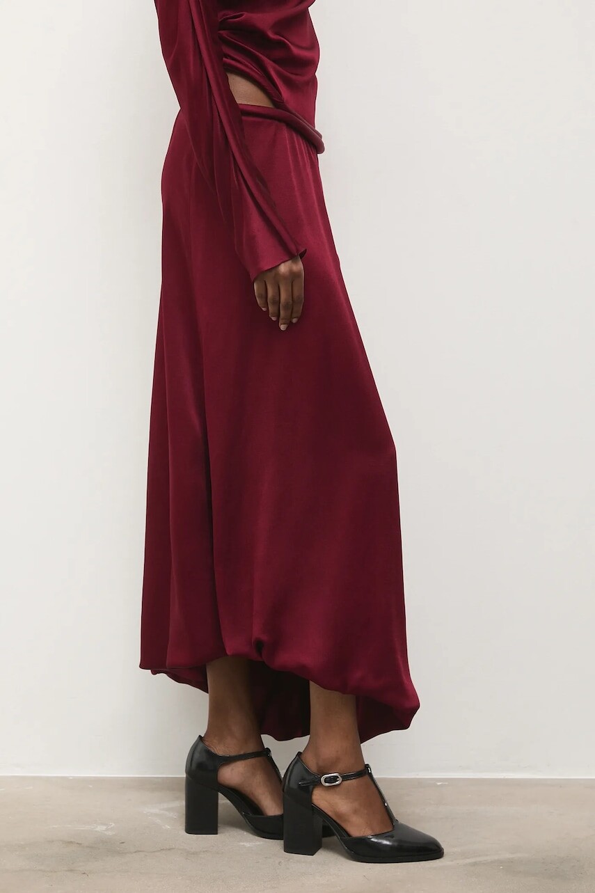 Kožené lodičky Answear.LAB čierna farba, na podpätku