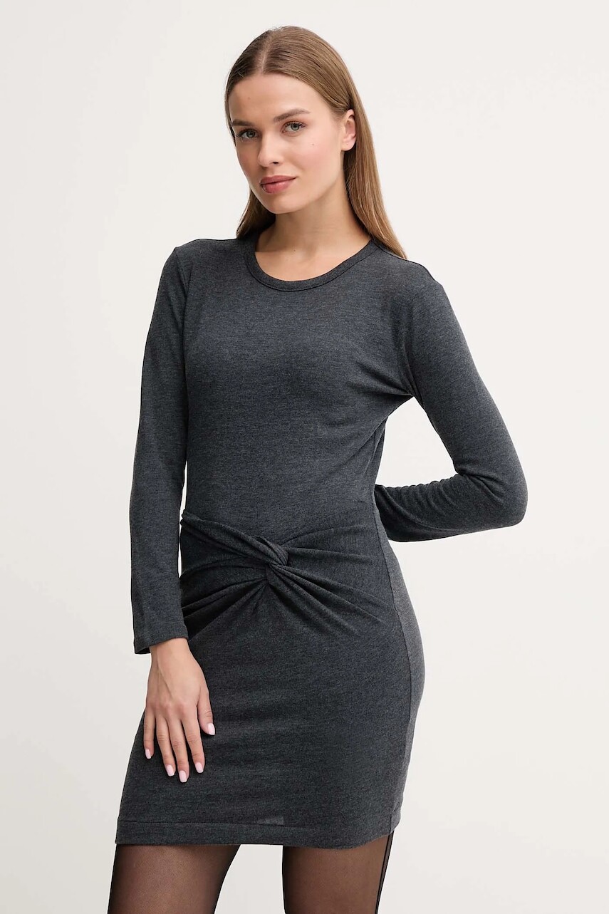 Šaty Pepe Jeans šedá farba, mini, priliehavé, PL9537725