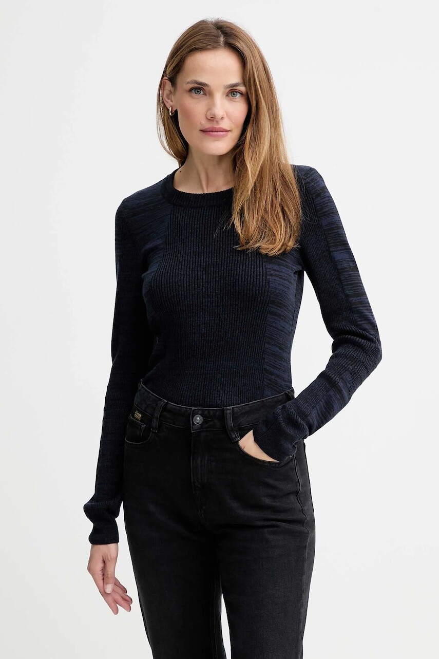 Sveter G-Star tmavomodrá farba, ľahký, D27170.C259