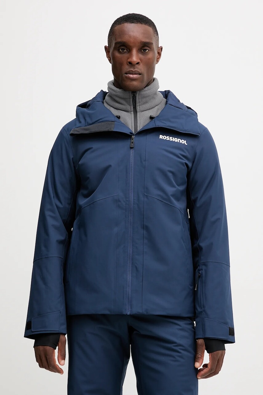 Lyžiarska bunda Rossignol ROCHRUN tmavomodrá farba, RLOMJ23