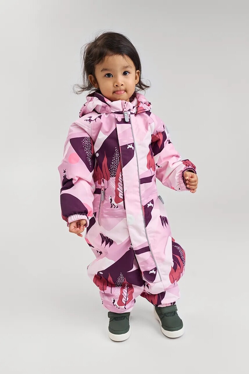 Overal pre bábätká Reima Puhuri ružová farba, 5100116B