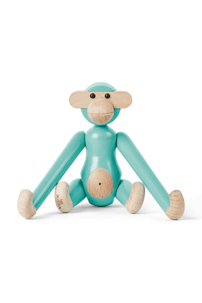 Dekoračná figúrka Kay Bojesen Monkey Mini 9,5 cm tyrkysová farba