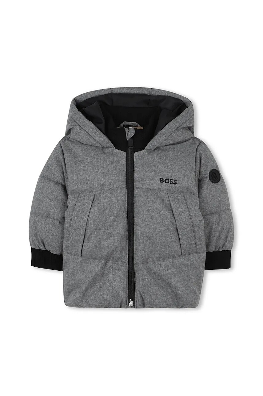 Bunda BOSS šedá farba, J52470