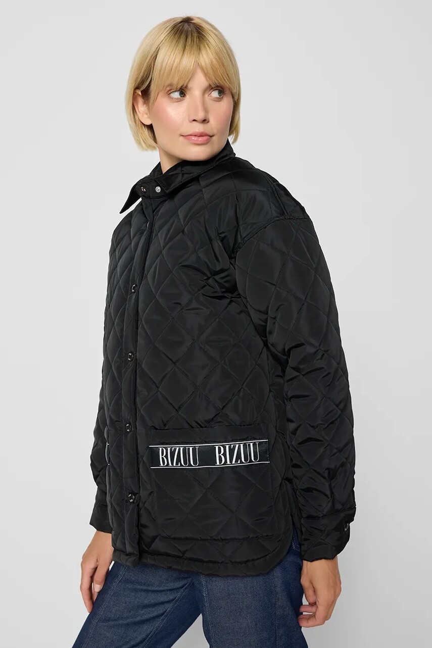 Bunda Bizuu MARIN čierna farba, prechodná, MARIN CZARNY