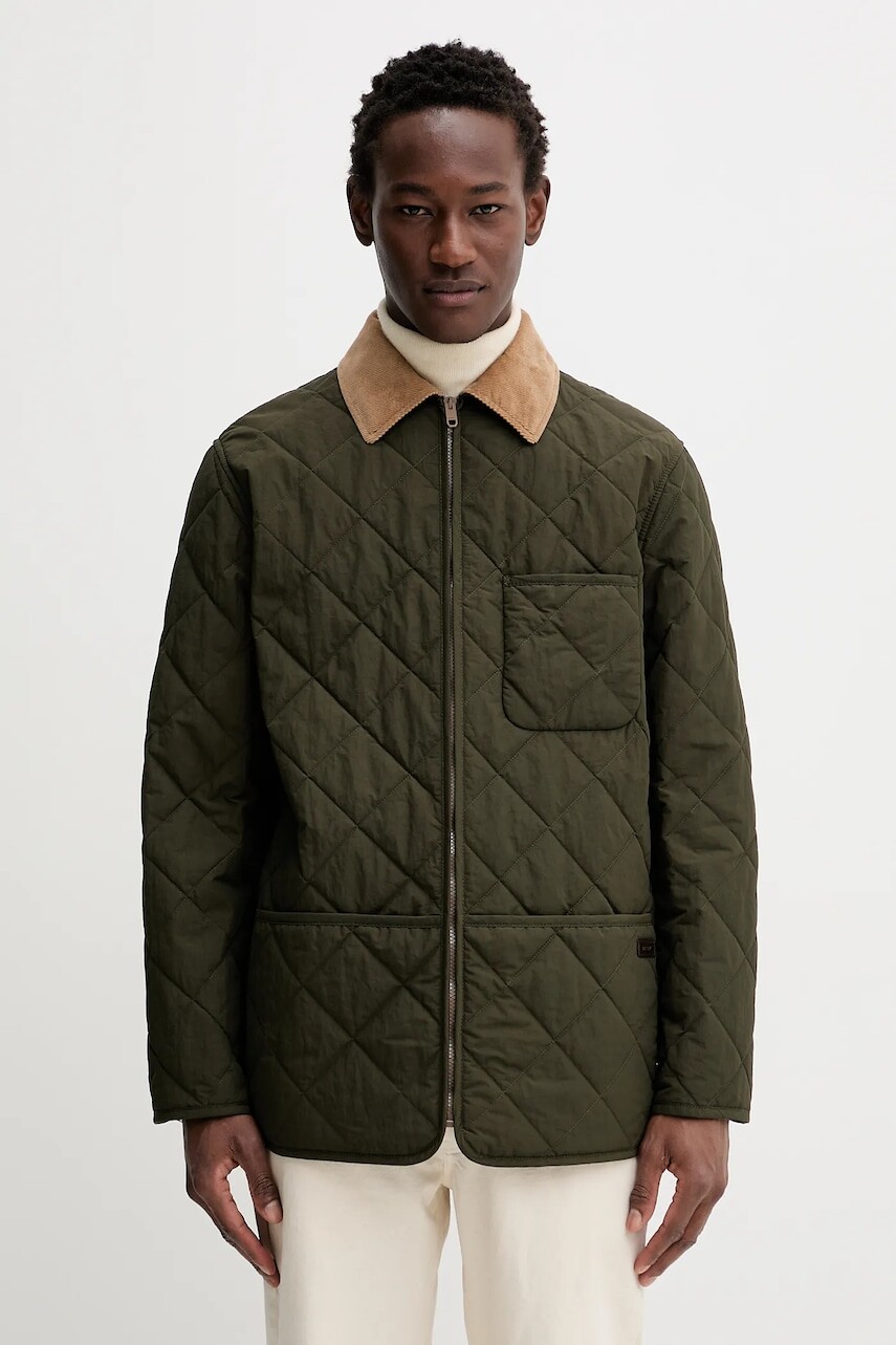 Bunda Bally zelená farba, prechodná, MOU0BV